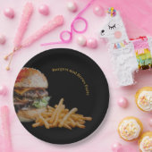 バーガーとブルズのパーティー ペーパープレート (パーティー)