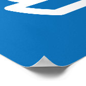 バーガーとレモネードブルーの味爆発 ポスター (角)