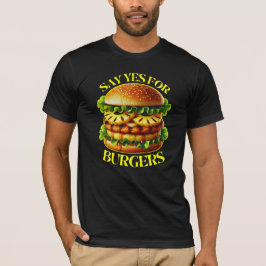 バーガーにイエスと言う Tシャツ