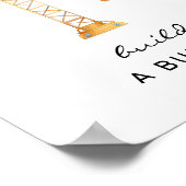 バーガーの建築誕生日の看板を作成 ポスター (角)