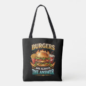 バーガーは常に正解 トートバッグ (裏面)