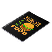 バーガーは私のスピリットフードのハンバーガーだ ノートブック (左側)