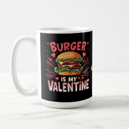 バーガーは私のバレンタインデー笑わされるト コーヒーマグカップ