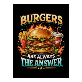 バーガーは答え ポスター
