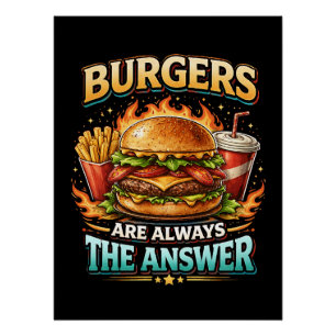 バーガーは答え ポスター