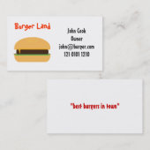 バーガーをテーマにした名刺 名刺 (正面/裏面)