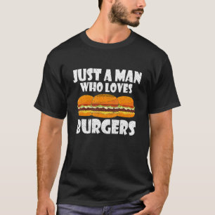 バーガーを愛する男でバーガーMクールの1つ Tシャツ