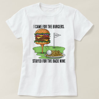 バーガーを食べに来て、バックナインにハマった Tシャツ