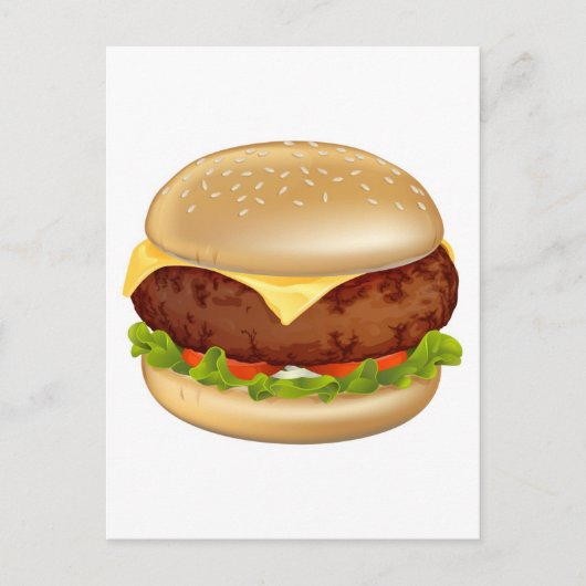 バーガーイラストレーション ポストカード (正面)