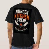 🍔バーガーキッチンクルーダイニングチーム 🍟 Tシャツ (裏面)