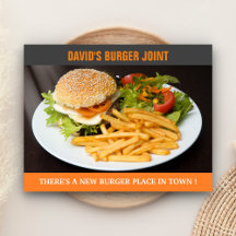 バーガーショップ開店 | オープンしました | ダイレクトメール