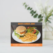 バーガージョイントオープン |開く |ダイレクトメール ポストカード (スタンド正面)
