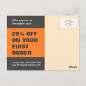 バーガージョイントオープン |開く |ダイレクトメール ポストカード (裏面)