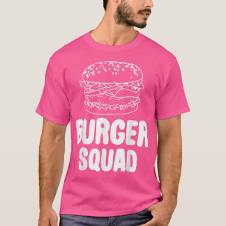 バーガースクワッドハンバーガーチーズバーガーかわいいフー Tシャツ