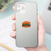 バーガーステッカー シール (スマートフォン)