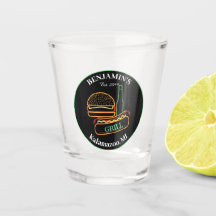 バーガース付きバックヤードグリル飲み物用品ショットグラス