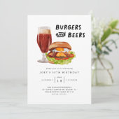 バーガース&ビールBBQバースデーパーティー 招待状 (スタンド正面)