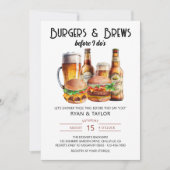 バーガーズアンドブレウズサマーBBQウェディングシャワー 招待状 (正面)
