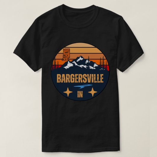 バーガーズビル,インディアナ州 Tシャツ (デザイン正面)