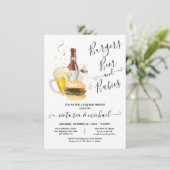 バーガーズビールとベビーベビーシャワー 招待状 (スタンド正面)