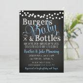 バーガーズブルーボトル、ボーイベビーシャワー招待状 招待状 (スタンド正面)