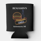 バーガーズホットドッグビールと裏庭グリル 缶クーラー (裏面)