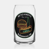 バーガーズ付きバックヤードグリル飲み物用品ビール ガラス缶 (裏面)