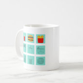 バーガーセット コーヒーマグカップ (正面左)