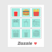 バーガーセット シール (シート)