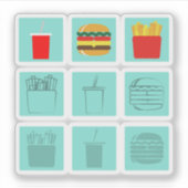 バーガーセット シール (正面)