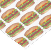 バーガーチーズバーガー懇親会ピクニッククックアウトパーティー テーブルクロス (アングル)