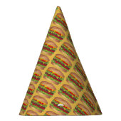 バーガーチーズバーガー懇親会ピクニッククックアウトパーティー パーティーハット (右)