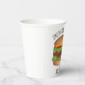 バーガーチーズバーガー懇親会ピクニッククックアウトパーティー 紙コップ (右)