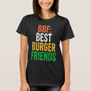 バーガーハンバーガーBBF最高のバーガーフレンズ Tシャツ