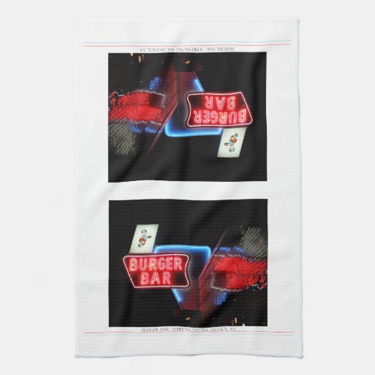 バーガーバーブリストルバージニア キッチンタオル (縦)