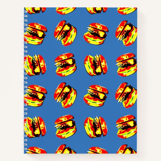 バーガーパターン ノートブック (正面)