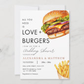 バーガーピクニックBBQウェディングシャワー 招待状 (正面)