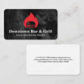 バーガーフレーム炎 | レストラン 名刺 (正面/裏面)