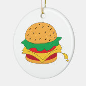 バーガーフードnoダイエット セラミックオーナメント (左)