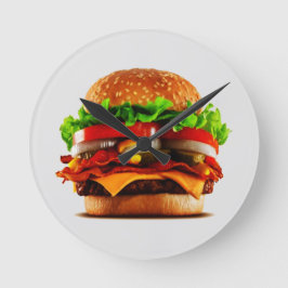 バーガープラス3 ラウンド壁時計