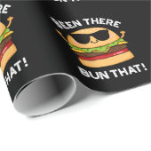 バーガープリンおもしろいダークBG ラッピングペーパー (ロールコーナー)