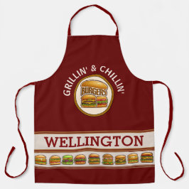 バーガーボスオールオーバープリントエプロン エプロン