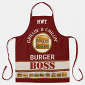 バーガーボスオールオーバープリントエプロン エプロン (正面)