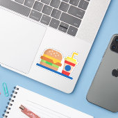 バーガーミール シール (ノートパソコンとiPhone)