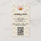 バーガーレストランビジネス | ミニマルクラシック主義 名刺 (正面)