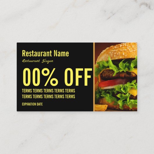 バーガー名刺 名刺 (裏面)