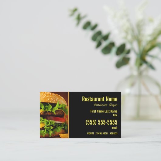 バーガー名刺 名刺 (スタンド正面)