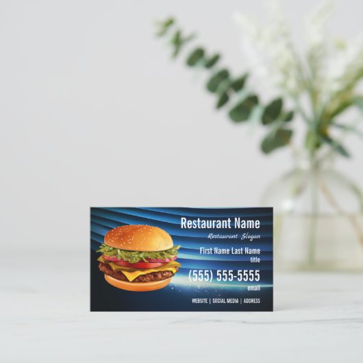 バーガー名刺 名刺 (スタンド正面)
