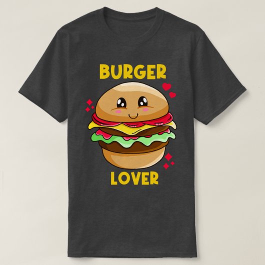 バーガー恋人 Tシャツ (デザイン正面)
