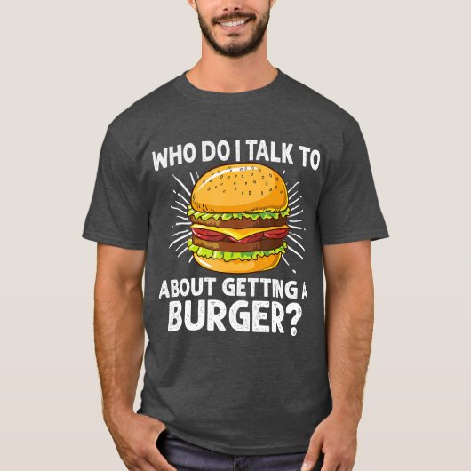 バーガー愛好家のためのチーズバーガーのギフト Tシャツ (正面)